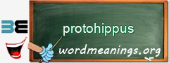 WordMeaning blackboard for protohippus